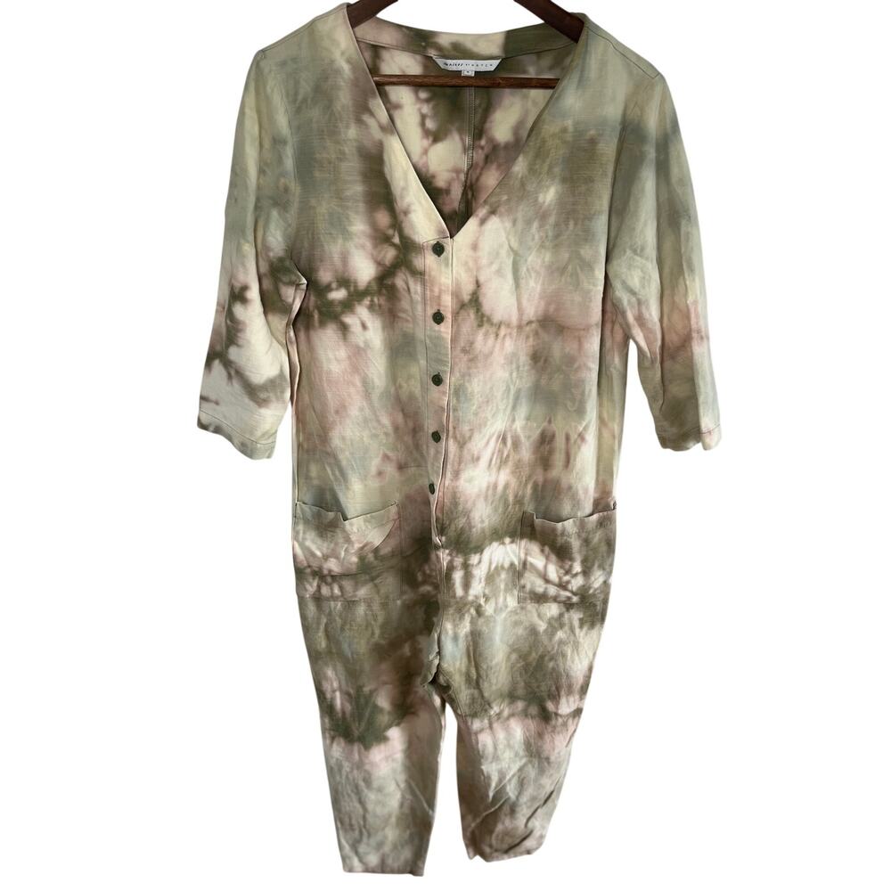 Hatch Maternity Jumpsuit Tied Dye Boho Earthy Cottage Artsy Fairy Whimsy Size M